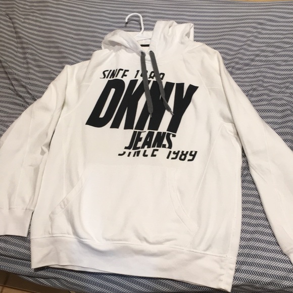 dkny white hoodie
